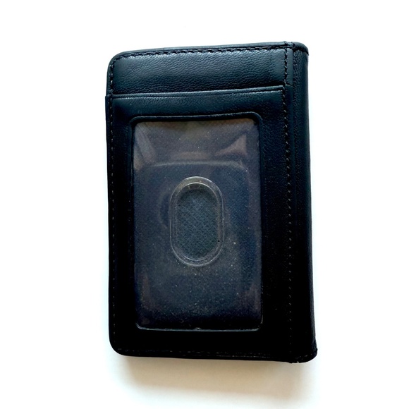 Tumi Black Leather Men's Bifold Wallet - Picture 2 of 4